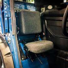 Interior of Mack Dump Truck