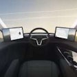 Interior of Tesla Semi-Truck