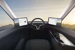 Interior of Tesla Semi-Truck