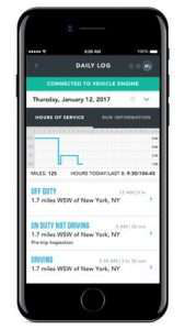 mock up of Penske's app