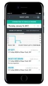 mock up of Penske's app
