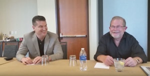 Rush Truck Center CEO and COO seated together