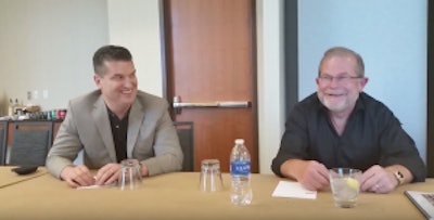 Rush Truck Center CEO and COO seated together