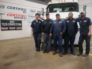 Peach State Freightliner tech competition participants
