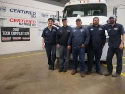 Peach State Freightliner tech competition participants