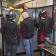 Students in Parma High School’s welding program learn metalworking, including robotic welding and CNC plasma cutting and weld strength testing.