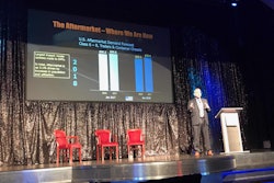 John Blodgett with MacKay & Company speaks Monday during Heavy Duty Aftermarket Dialogue in Las Vegas.