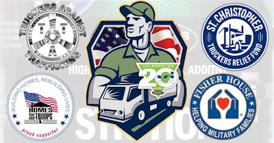 Truckers Against Trafficking, St. Christopher Trucker’s Relief Fund, Homes for our Troops and Fisher House Foundation