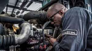 Diesel Mechanic at Work