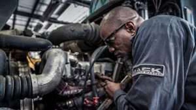 Diesel Mechanic at Work