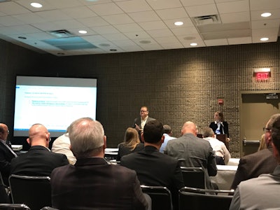 Brad Olsen of FedEx Freight talks RP implementation Monday at ATA’s Technology & Maintenance Council (TMC) Annual Meeting in Atlanta.