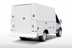 Ford Transit truck with Reading Truck Body