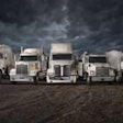 5 Western Star Trucks parked