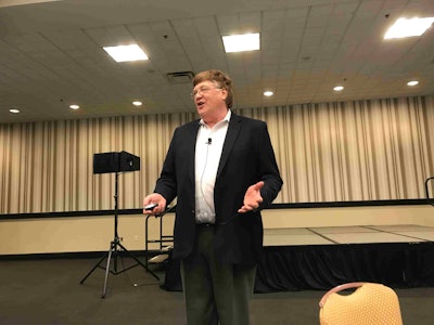 Jim Pancero speaks Friday at the third annual GenNext and CVSN Distributor Training Expo in Atlanta.