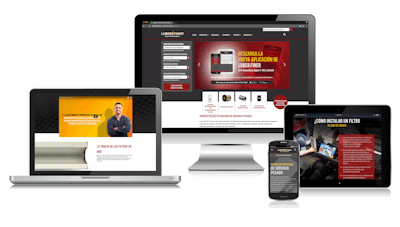 Luber Finer Spanish And University Device Mockup Web