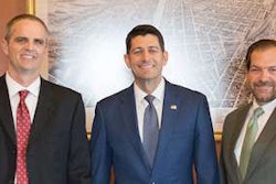 The American Truck Dealers (ATD) held its legislative fly-in to Capitol Hill from June 20-21, 2018. Pictured left to right: Chris Snyder, Wisconsin Auto and Truck Dealers Association (WATDA); Jon McCoy, Truck Country; U.S. House Speaker Paul Ryan (R-Wis.); Eric Jorgensen, JX Peterbilt; and Bill Sepic, WATDA.