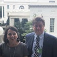 ATD’s leadership attends a meeting at the White House on July 24, 2018, to discuss industry efforts to repeal the federal excise tax on new heavy-duty truck sales. Pictured left to right: Laura Perrotta, ATD/NADA senior director of legislative affairs; ATD Chairwoman Jodie Teuton; Michael Harrington, ATD/NADA vice president of legislative affairs; and Ivette Rivera, ATD/NADA senior vice president of legislative affairs.