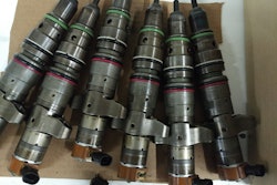 A selection of cores for fuel injector remanufacturing.