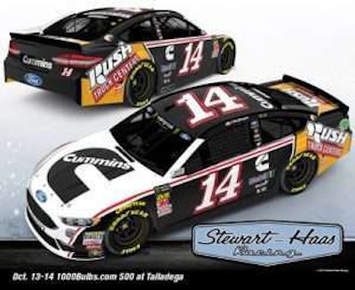 Cummins Inc. and Rush wrapped race car