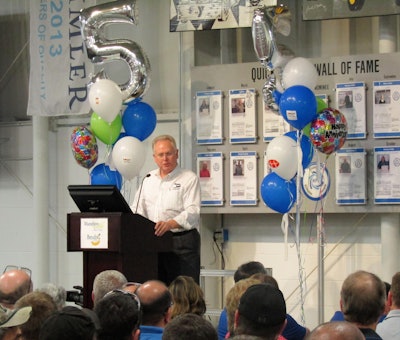 The Bendix Huntington Health Center fifth-anniversary celebration included a presentation by Chief Operating Officer Carlos Hungria.
