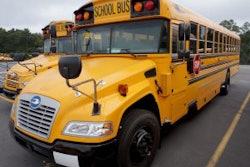Blue Bird Bus With Cooper Tires 300x233