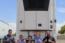 Alex Juarez of CT Power, Phoenix, with Shara Merten, Samantha Landesman, Michelle Merkley and Erick Thomas, all from the Yuma Community Food Bank