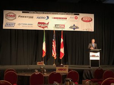 ATA President and CEO Chris Spear speaks at the NTDA Convention Thursday in Colorado Springs, Colo.