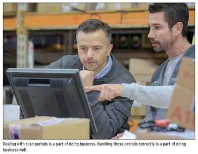 Employee sharing information with customer