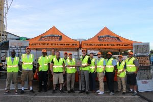 Prior to Hurricane Florence, Freightliner Trucks visited The Building Center, a regional lumber and building products dealer, to honor their hard work in helping keep the Charlotte region going strong.