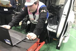 Kiel Trout, of RWC Isuzu Truck-Seattle, de-bugged and started his truck with 12 minutes left on the clock.