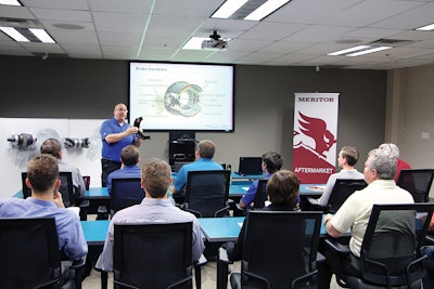 Meritor has created a technical training team to traverse North America and educate technicians and parts professionals on its components and maintenance requirements.