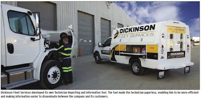 Dickinson Fleet Services Utility Truck