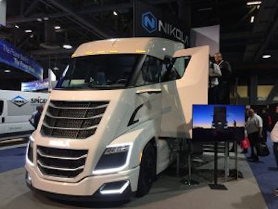 The Nikola Two on display at ACT Expo this week.