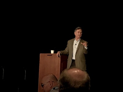 Doug Lipp, author of Disney University, presenting at the 2019 HDA Truck Pride Annual Meeting Thursday in Orlando, Fla.