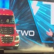 Nikola CEO Trevor Milton on stage with the Nikola Two.