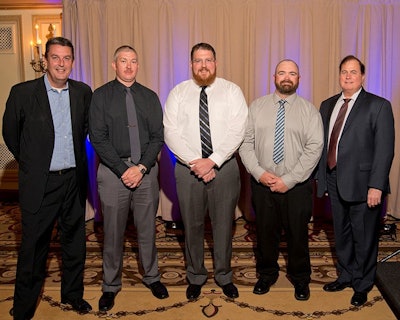 Dean Vicha, NationaLease president (left to right); Brian Peters, Salem NationaLease; Rick Davis, Hogan Truck Leasing; Sam Hawkins, Schow’s NationaLease; and Joe Puff, NationaLease vice president, technology and maintenance.