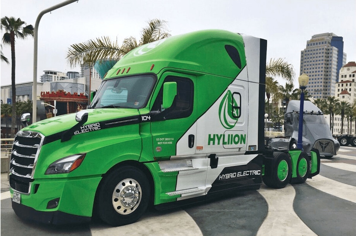 Hyliion hybrid electric shop truck