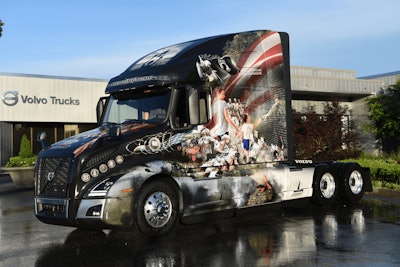 Volvo Truck's Design For Its 2019 Ride For Freedom Truck