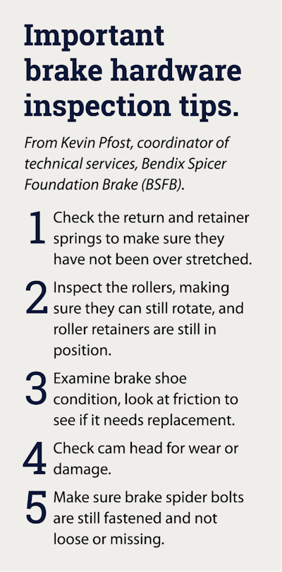 Important brake inspection tips from Kevin Pfost, Bendix Spicer Foundation Brake