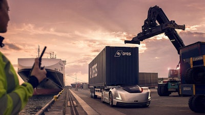 Volvo Trucks' autonomous Vera tractor