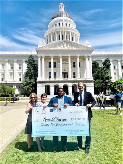 SparkCharge was recently named the overall winner of the 2019 California Climate Cup, a competition among innovative startup entrepreneurs whose companies address climate resilience and carbon reduction measures.