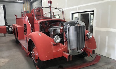 1943 Mack firetruck at TEC Equipment