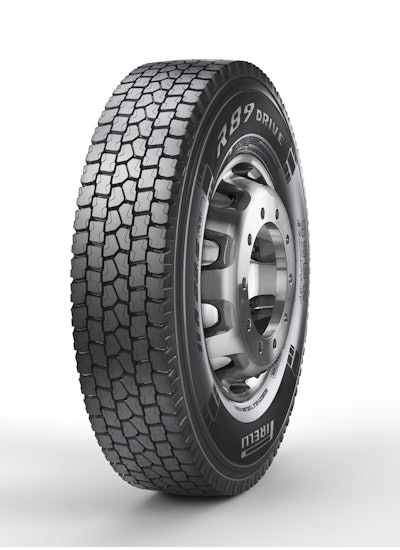 Pirelli R89 open shoulder drive tire