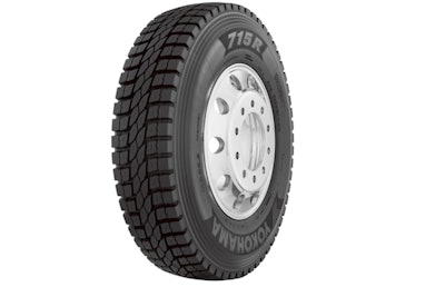 Yokohama Tire 715R open shoulder regional drive tire