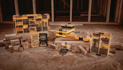 Line of Dewalt accessory cases