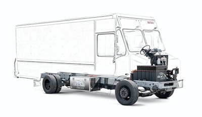 Cutaway Graphic Of Ford F 59 Van With Sea Electric Power System