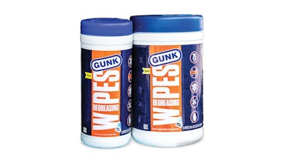 Gunk degreasing wipes