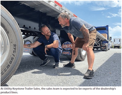 Trailer sales training Utility Keystone