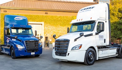 Freightliner electric trucks