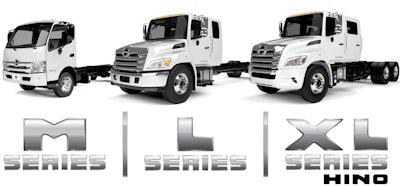 Hino truck lineup